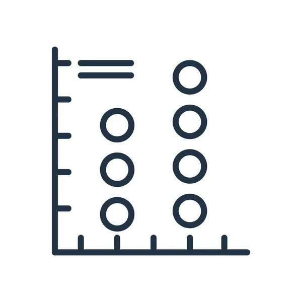 Grafu Ikona Vektor Izolovaných Bílém Pozadí Grafu Transparentní Znamení — Stockový vektor