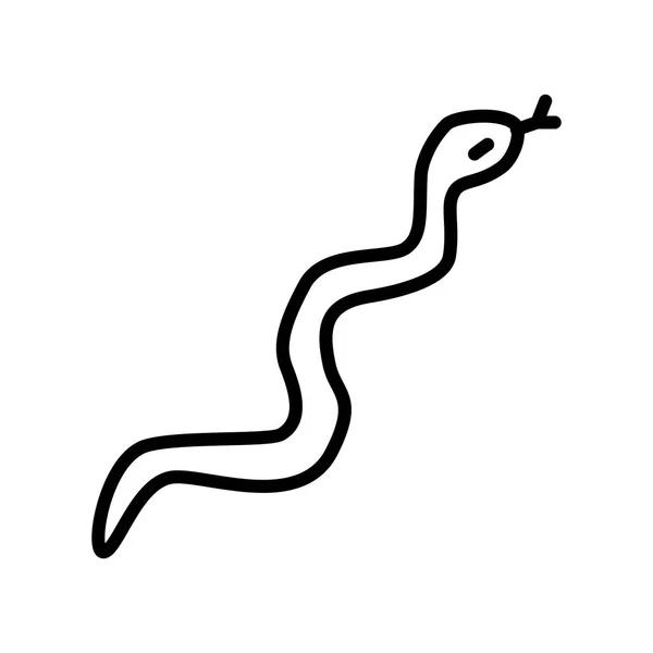 Vecteur Icône Serpent Isolé Sur Fond Blanc Panneau Transparent Serpent — Image vectorielle