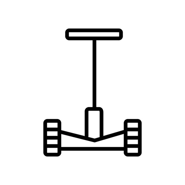 Hoverboard Pictogram Vector Geïsoleerd Een Witte Achtergrond Hoverboard Transparante Teken — Stockvector