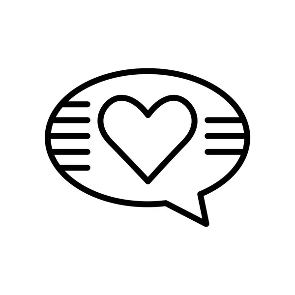 Любові Значок Вектор Ізольований Білому Тлі Любові Прозорий Знак Лінійні — стоковий вектор