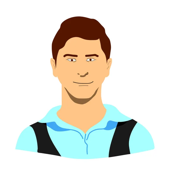 Young Man Face Icon Vector Illustration Graphic Design Man Avatar — Stock Vector