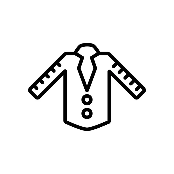 Kleding Pictogram Vector Geïsoleerd Een Witte Achtergrond Kleren Transparante Teken — Stockvector