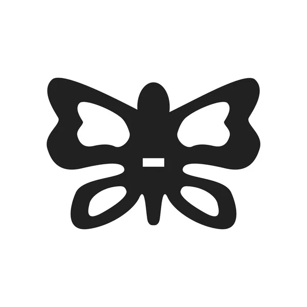 Іконка Метелика Вектор Ізольовано Білому Тлі Прозора Емблема Метелика Символи — стоковий вектор