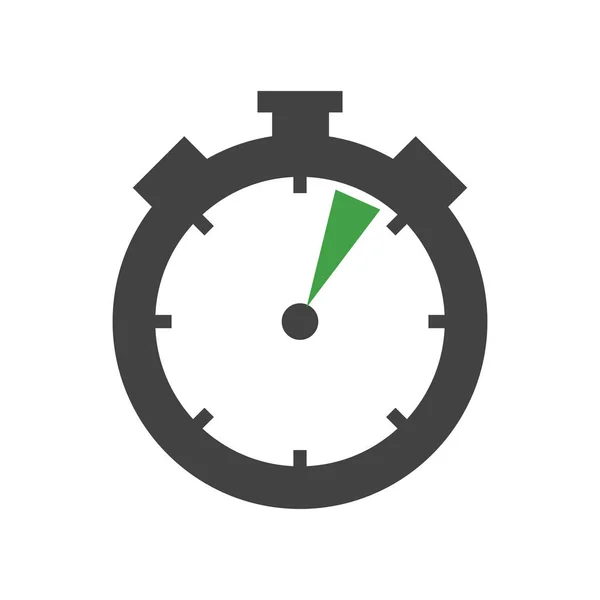 Vecteur Icône Chronomètre Isolé Sur Fond Blanc Panneau Transparent Chronomètre — Image vectorielle