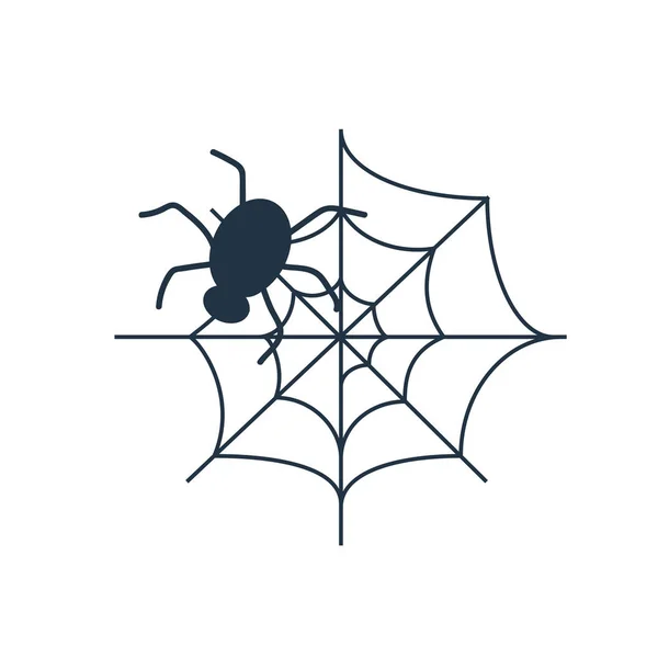 Spiderweb Icon Vektor Isoliert Auf Weißem Hintergrund Spiderweb Transparent Schild — Stockvektor