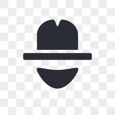 Saydam arka plan üzerinde kovboy lo izole kovboy vektör simgesi