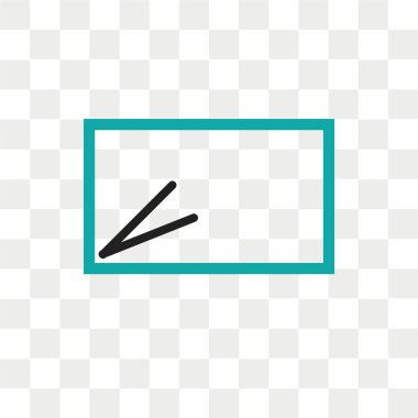 Veri yönetim kurulu arayüzü vektör simgesi üzerinde şeffaf izole yazma