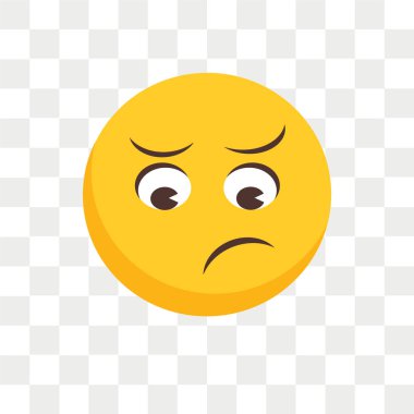 Üzgün izole vektör simge şeffaf arka plan, üzgün logo tasarımı