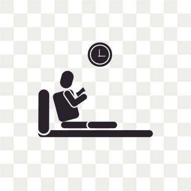 Vektör simgesi üzerinde şeffaf arka plan izole okuma, okuma 