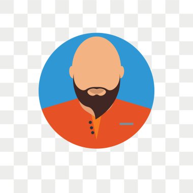 Yenilikçi vektör simge şeffaf arka plan üzerinde Hipster izole 