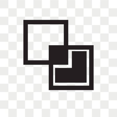 Saydam arka plan üzerinde kopya logosu d izole vektör simge kopyalama