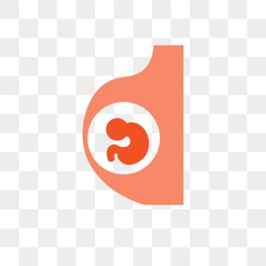 Saydam arka plan üzerinde Doğum logo izole Doğum vektör simgesi