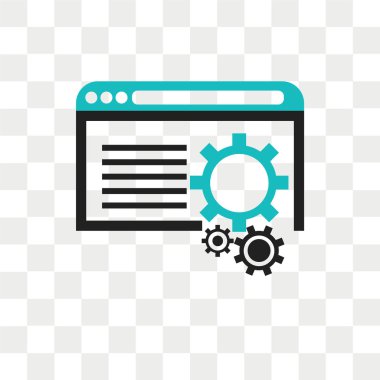 Saydam arka plan üzerinde Da izole veri ayarları vektör simgesi