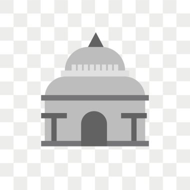 Saydam arka plan üzerinde Capitol izole Capitol vektör simgesi 