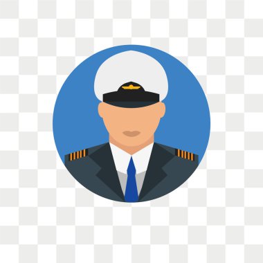 Saydam arka plan üzerinde Pilot logo izole pilot vektör simgesi