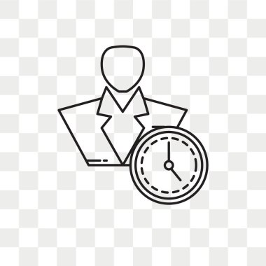 Saydam arka plan üzerinde yönetimi izole yönetimi vektör simgesi