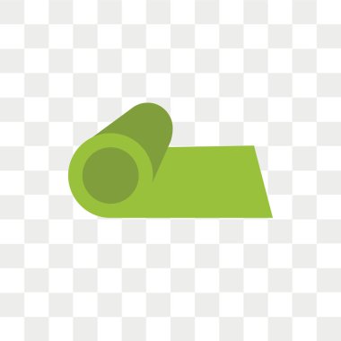 Saydam arka plan üzerinde Mattres izole yatak vektör simgesi