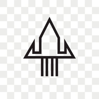 Yukarı ok vektör simgesi arro kadar şeffaf arka plan üzerinde izole