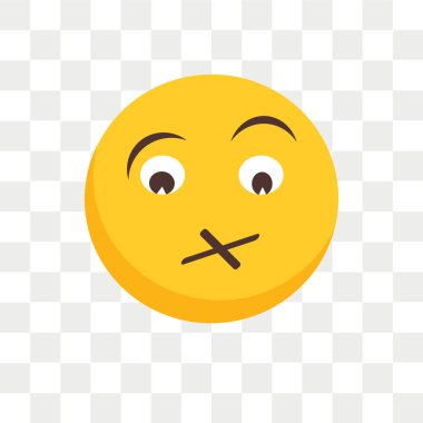 Sessiz vektör simgesi üzerinde şeffaf arka plan izole, logo tasarımı sessiz