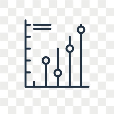 Saydam arka plan üzerinde Analytics logo tasarımı izole analytics vektör simgesi