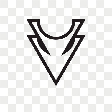 Saydam arka plan üzerinde aşağı izole ok vektör simgesi 