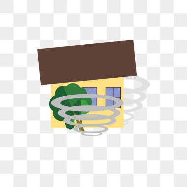 Saydam arka plan üzerinde tayfun izole tayfun vektör simgesi 