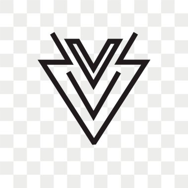 Saydam arka plan üzerinde aşağı izole ok vektör simgesi 