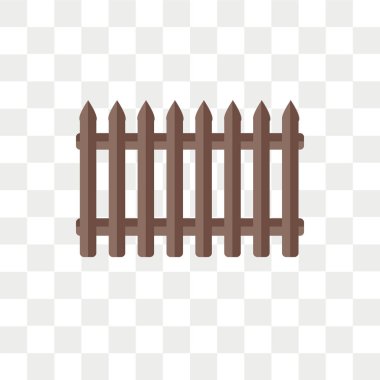 Saydam arka plan üzerinde çit logo izole çit vektör simgesi