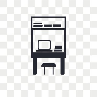 Saydam arka plan üzerinde Resepsiyon logosu d izole Resepsiyon vektör simgesi