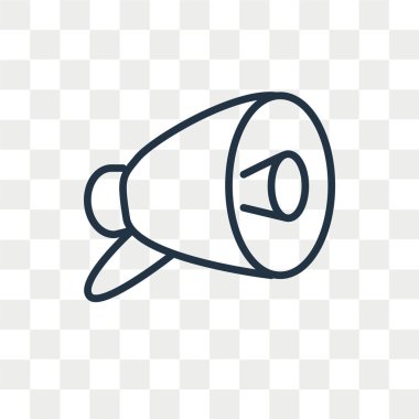 Saydam arka plan üzerinde hoparlör logo tasarımı izole hoparlör vektör simgesi