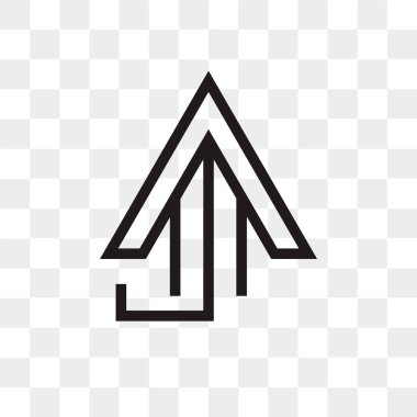 Yukarı ok vektör simgesi arro kadar şeffaf arka plan üzerinde izole