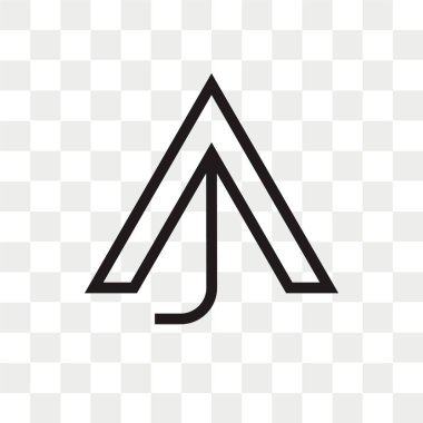 Yukarı ok vektör simgesi arro kadar şeffaf arka plan üzerinde izole