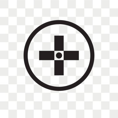 Hastane çapraz şeffaf arka plan üzerinde H izole vektör simgesi