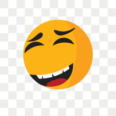 Saydam arka plan üzerinde Angr izole kızgın gülümseme vektör simgesi