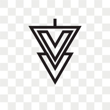 Saydam arka plan üzerinde aşağı izole ok vektör simgesi 