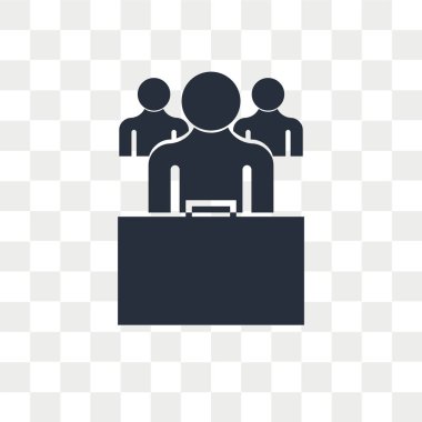 Sınırlı sorumlu vektör simgesi üzerinde şeffaf arka plan izole