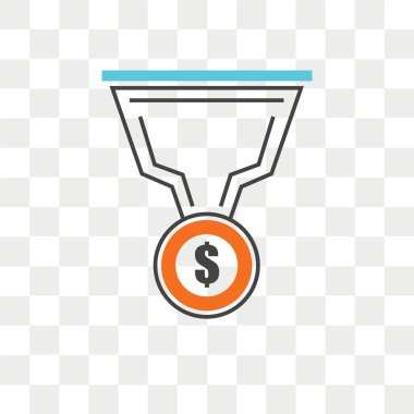 Saydam arka plan üzerinde filtre lo izole filtre vektör simgesi