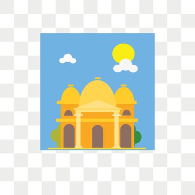 Saydam arka plan üzerinde Vatikan izole Vatikan vektör simgesi 