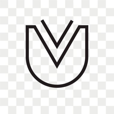 Saydam arka plan üzerinde aşağı izole ok vektör simgesi 