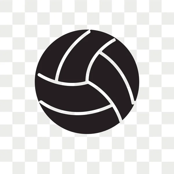 Volleyball-Vektor-Symbol isoliert auf transparentem Hintergrund, voll — Stockvektor