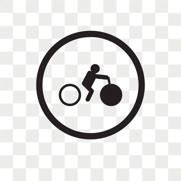 Fahrradverleih-Vektorsymbol isoliert auf transparentem Hintergrund, b — Stockvektor