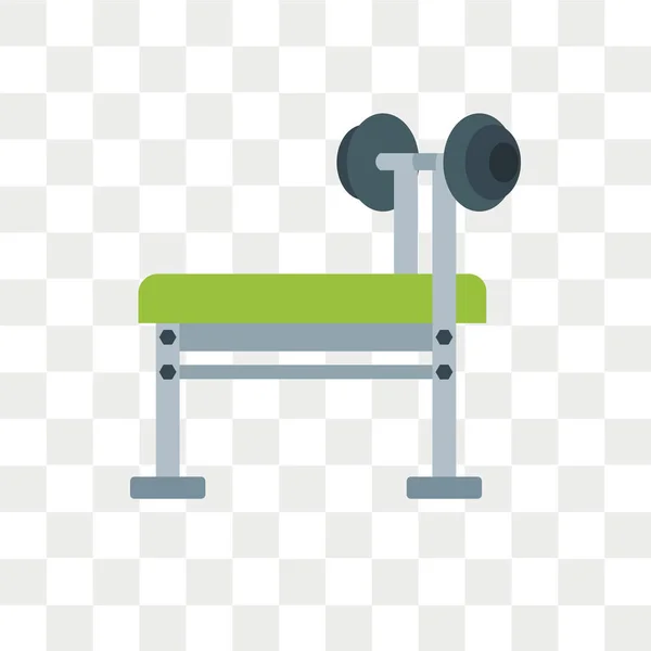 Icono de vector de banco aislado sobre fondo transparente, logotipo de Bench — Vector de stock