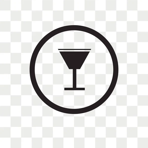Bebidas alcoólicas ícone vetor isolado em fundo transparente , — Vetor de Stock