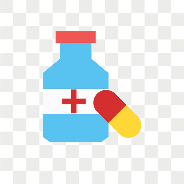 Medikamentenvektorsymbol isoliert auf transparentem Hintergrund, Medikament — Stockvektor