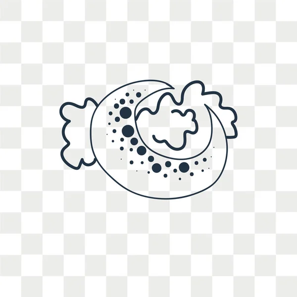 月ベクトルのアイコンが透明な背景、ムーンのロゴの設計の分離 — ストックベクタ