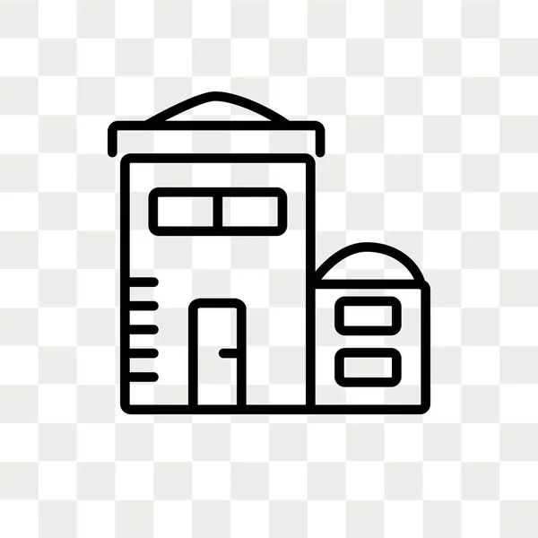 Icône vectorielle collège isolée sur fond transparent, conception de logo collège — Image vectorielle