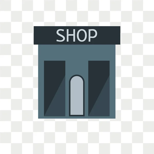 Shop vector pictogram geïsoleerd op transparante achtergrond, Shop logo d — Stockvector