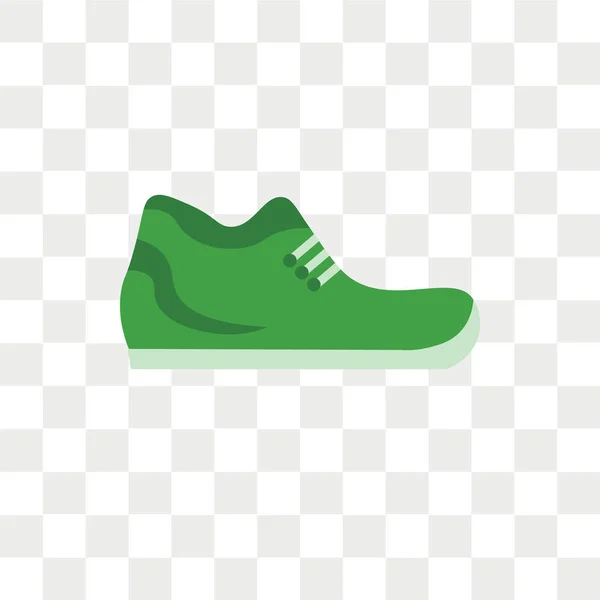 Shoes vector icon isolated on transparent background, Shoes logo design — Stock Vector