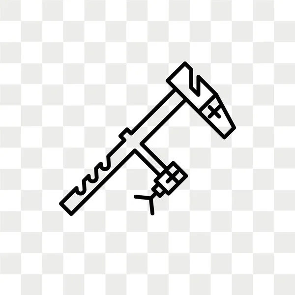 Ícone do vetor da braçadeira isolado no fundo transparente, logotipo da braçadeira —  Vetores de Stock