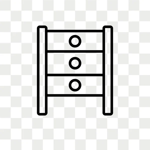 Значок вектора стойки изолирован на прозрачном фоне, дизайн логотипа стойки — стоковый вектор